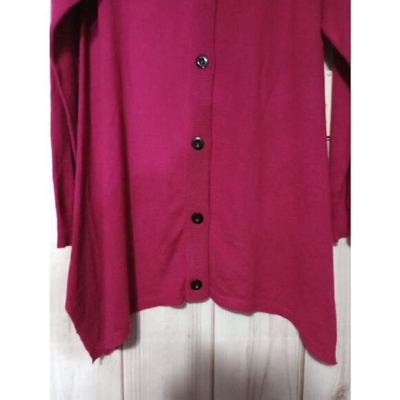 Kenneth Cole Ladies Large Pink Long Sleeve Cardigan Sweater‎ Wool Blend - Picture 4 of 8